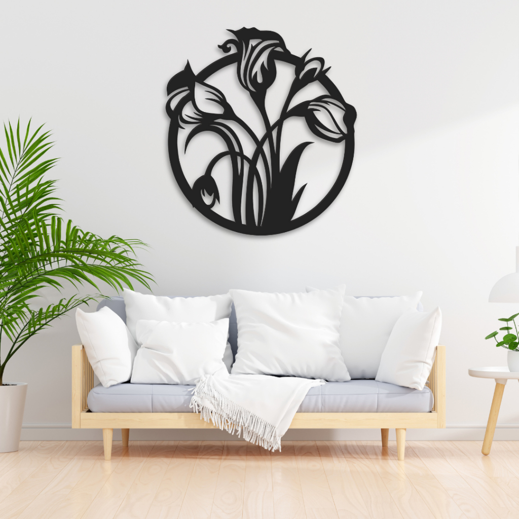 HD-14/Wall Decor Hiasan Dinding Daun Kerajinan ACP Sofa Ruang Tamu Hiasan Dinding Aesthetic ACP Mewa