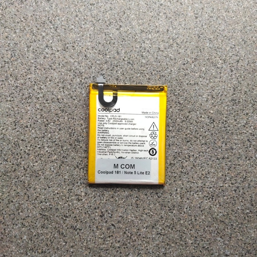 BATERAI COOLPAD NOTE 5 LITE / CPLD-181 , COOLPAD MEGA 1804 / CPLD-184 battery battle mantap