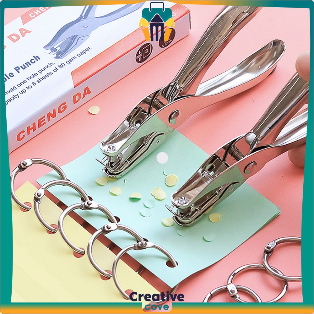 

Ring Buka Tutup Binder Scrapbook Portabel / Ring Bulat Pengait Buat Tas Buku Sampel Stationery Serbaguna Creative Cove A122