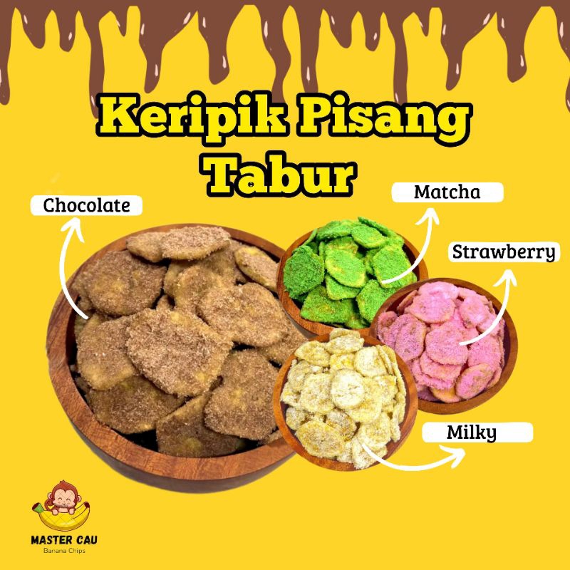 

MASTER CAU - 250gr Keripik Pisang Coklat Bubuk