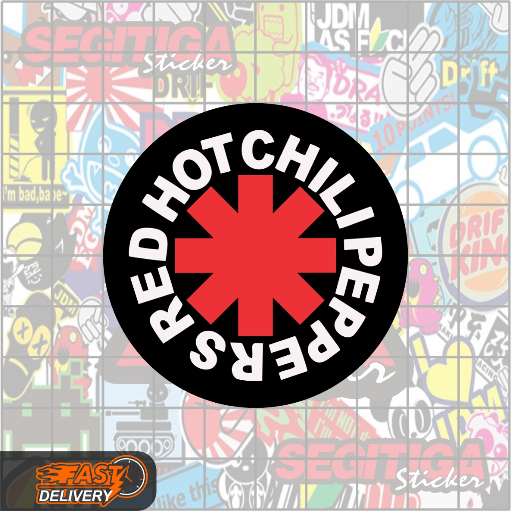 

Sticker Band RHCP Ukuran 6 x 6 Cm