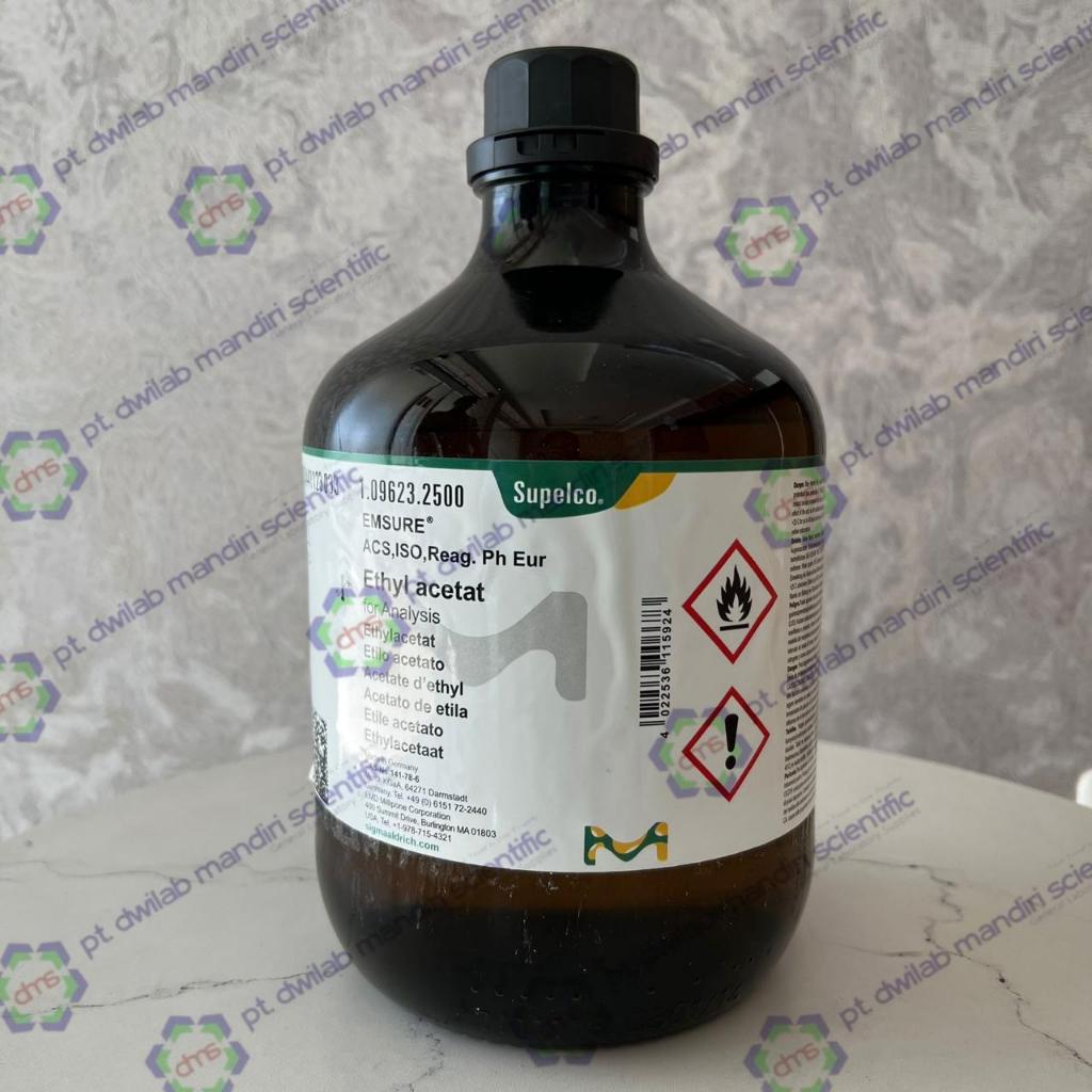 ETHYL ACETATE, ETIL ASETAT 2,5 L PRO ANALIS MERCK