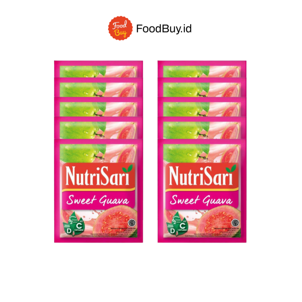 

Paket 1 Renteng - Nutrisari Sweet Guava 11gr (Isi 10 Pcs)