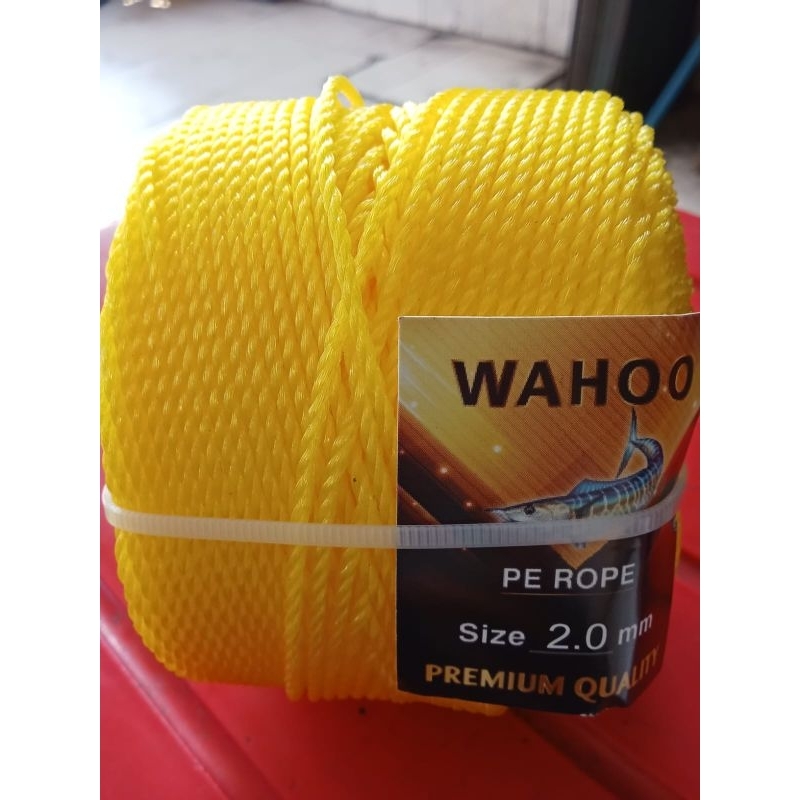 

Tali Tambang Plastik PE 2mm harga 1 roll (150 meter)