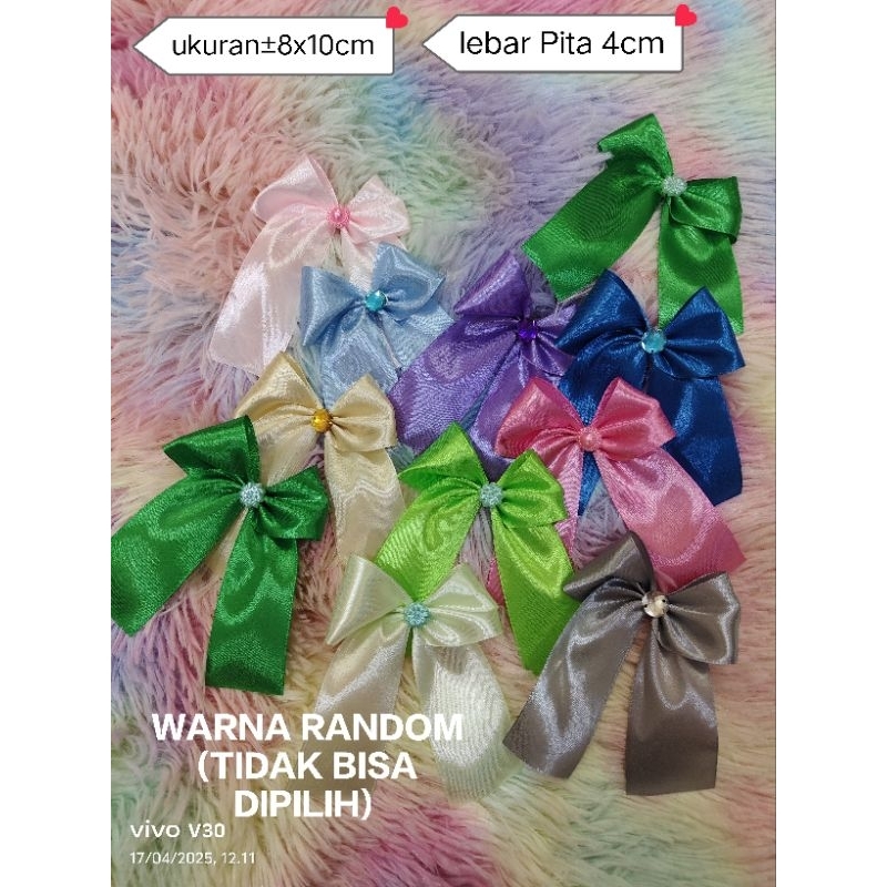 

PITA KADO SATIN LEBAR 4CM RANDOM (WARNA CAMPUR)