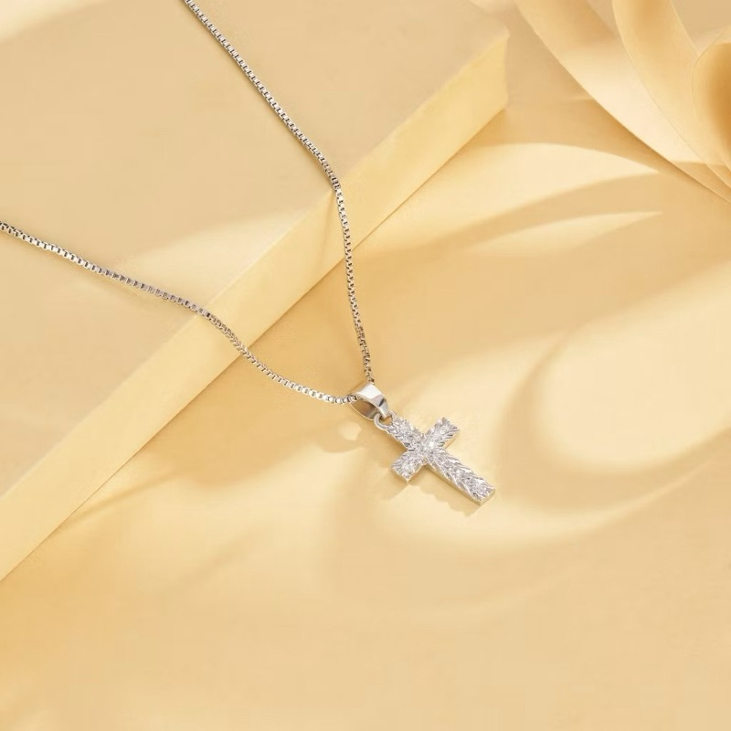 Best Sellert Kalung Titanium Model Salib Kalung Wanita Liontin Salib Kalung Wanita Model Terbaru Kal