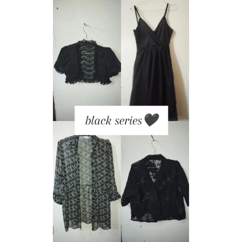 PRELOVED/ PL BAJU DRESS HITAM GOTHIC