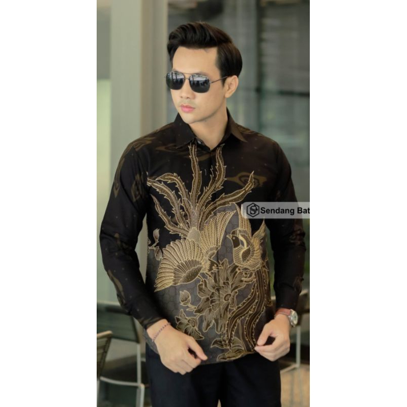 kemeja batik pria slimfit motif yudhistira