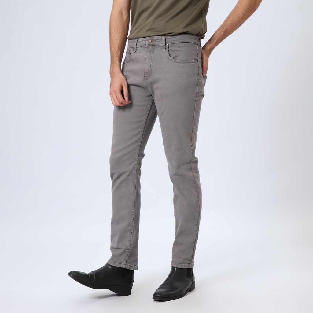 EDWIN JEANS - Celana Panjang Pria Denim Slim Fit Stretch BARCA LIGHT GREY
