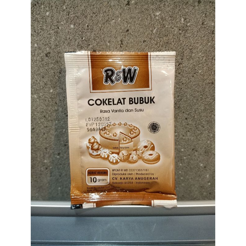 

Rw cokelat bubuk rasa vanila dan susu