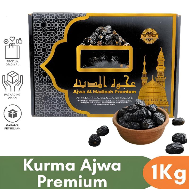 

Kurma Ajwa Al Madinah Premium Box 1kg