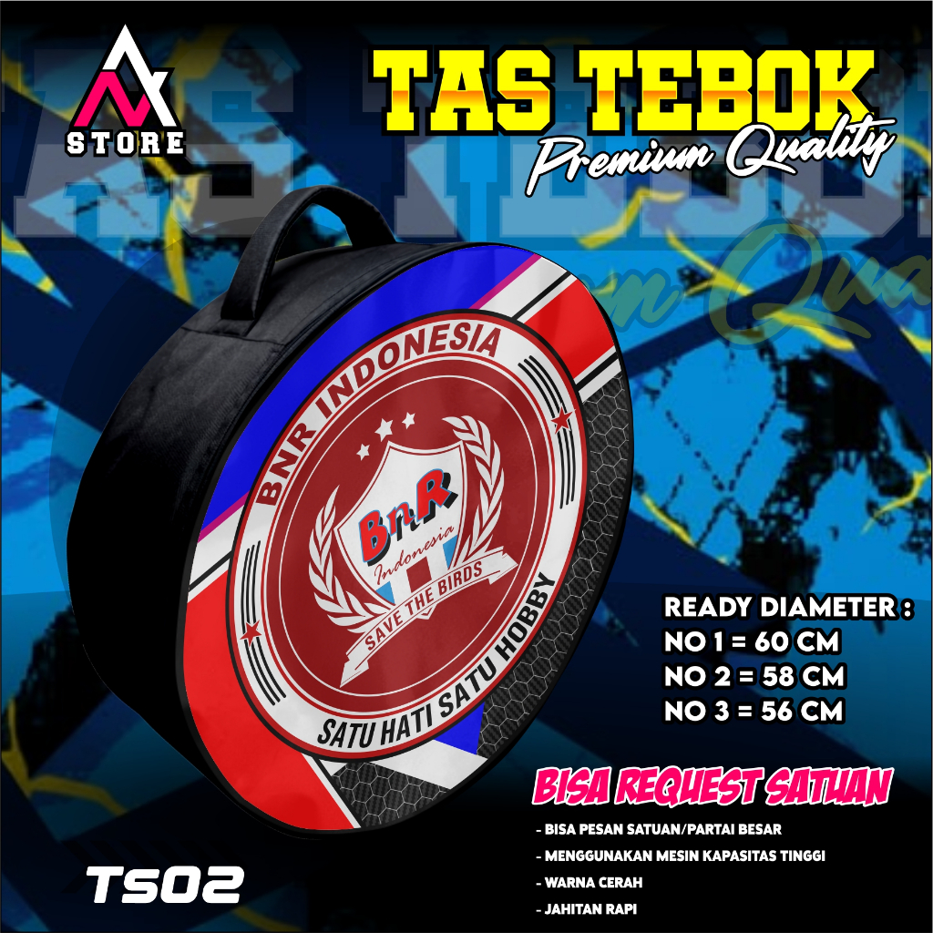 tas tebok murai motif EBOD JAYA ransel gendong jinjing bawa tebok sangkar murai printing