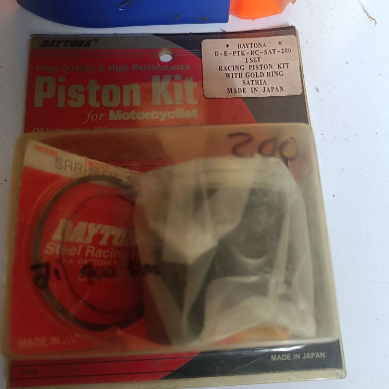 piston set os 200 daytona satria 2 tak lumba hiu Malaysia original japan