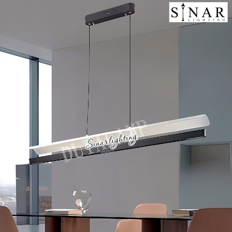 Lampu gantung meja makan LED panjang 120/150 cm D80665