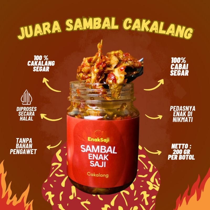 

Sambal ENAKSAJI (200gr) - CAKALANG pedas asin gurih umami