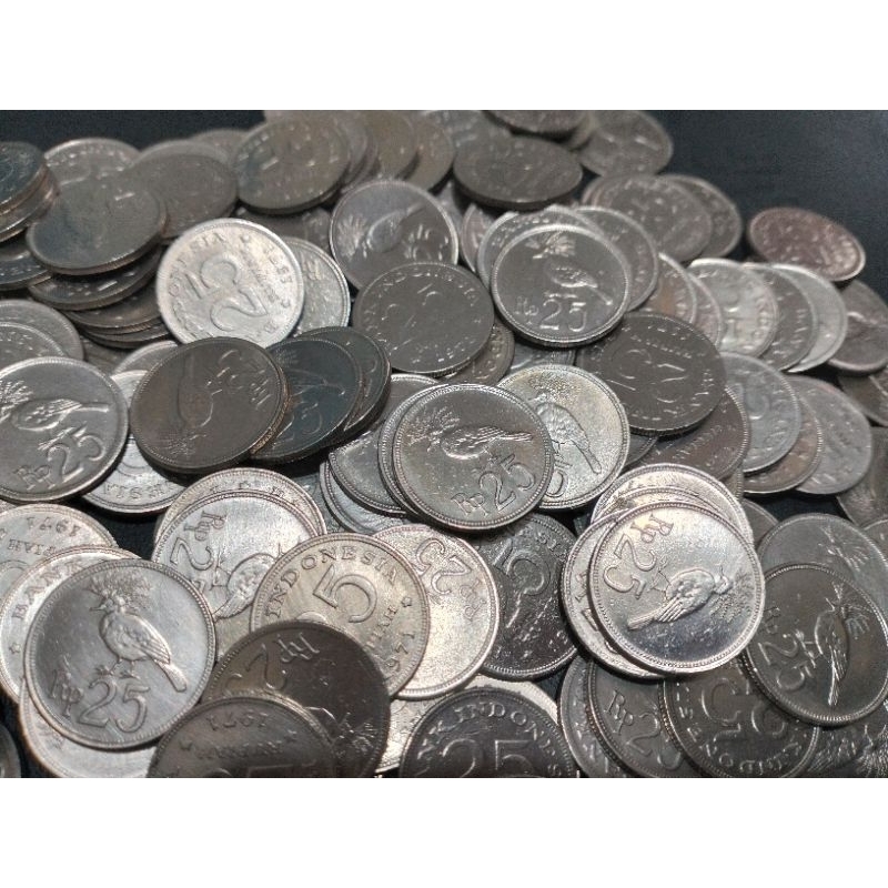 25 rupiah burung th 1971