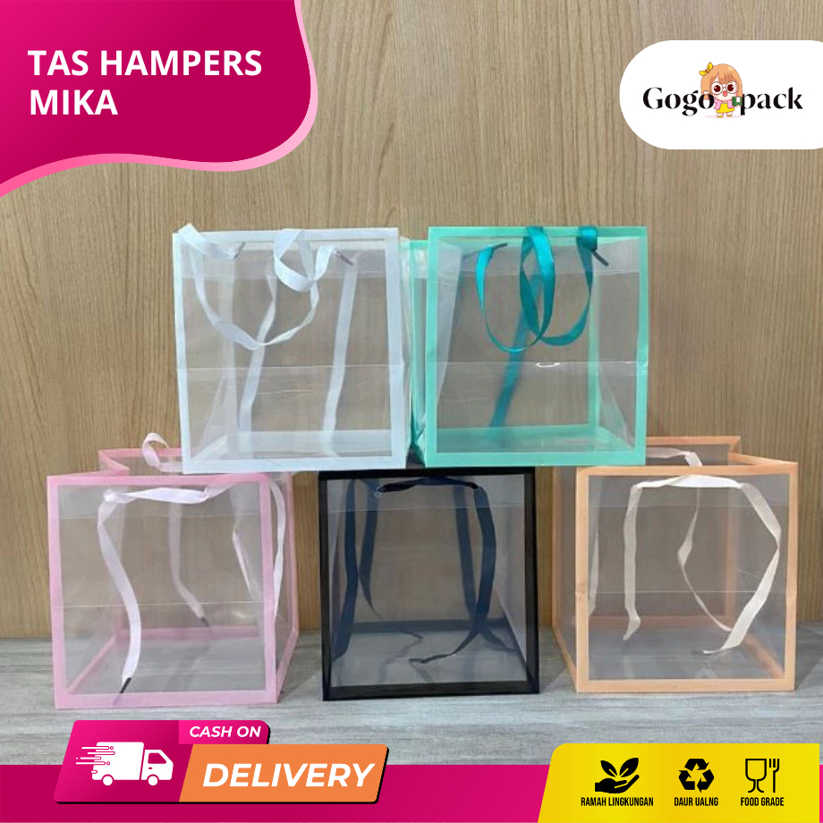 

Tas Hampers Murah Mika / PVC Doff Tebal Besar Dan Sedang Mika / Goodie Bag Transparan Froasted Gift Bags Tas Souvenir /Tas Mika PP Polos Doff/Tas Parsel /Tas Souvenir / Tas Bingkisan OAT02B1