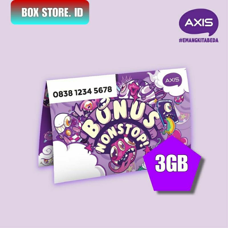 Kartu Perdana Axis 3GB Nasional