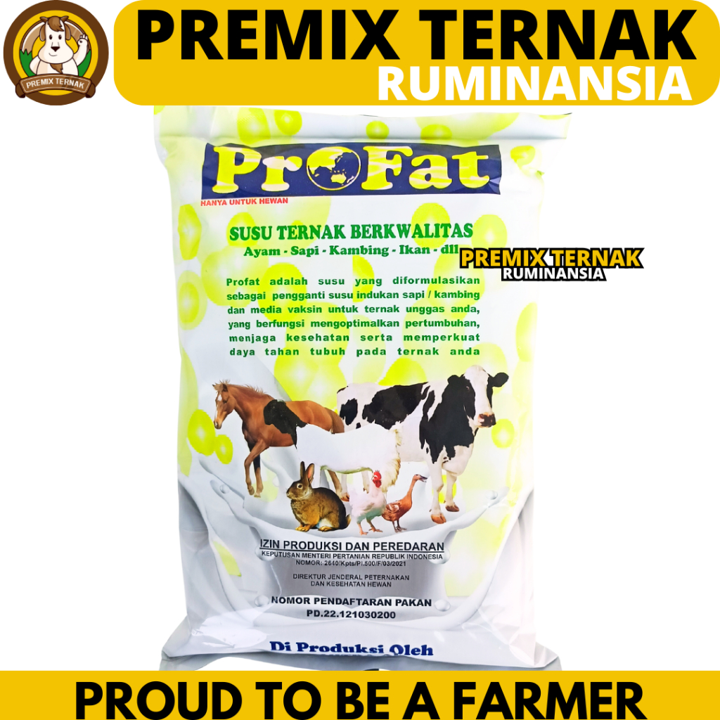 SUSU TERNAK PROFAT 1 KG - Susu Hewan Ternak untuk Sapi Kambing Ikan Ayam