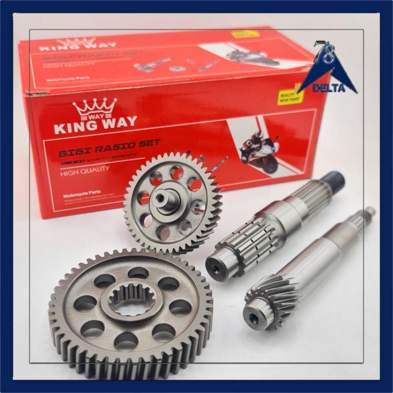 GIGI GEAR RASIO NEX II - Gigi/Gear rasio gardan sett Suzuki Nex 110 karbu/Nex 110 injeksi/Suzuki let