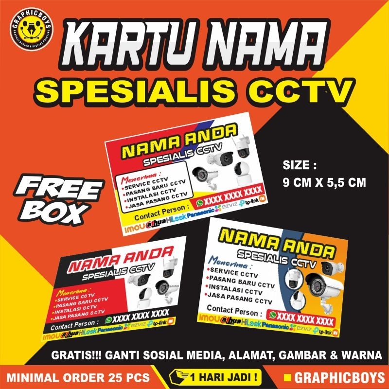 

Kartu Nama Spesialis CCTV, Cetak Kartu Nama Spesialis CCTV