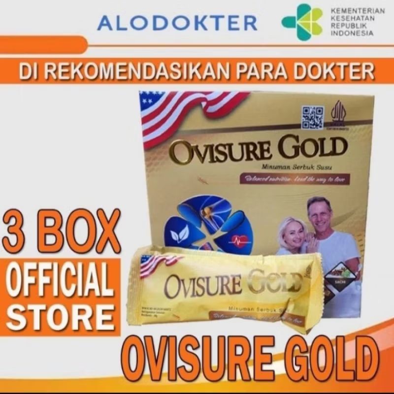 

ovisure gold susu tulang sendi original as bpomi 3box