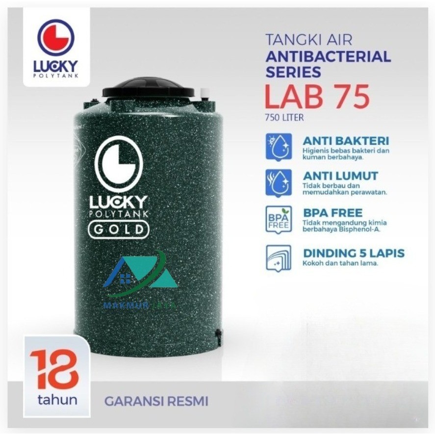 Toren Air LUCKY LAB 75 - 750 Liter / Tandon Air Anti Bakteri