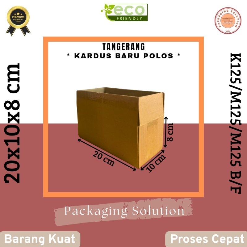 

Kardus Karton Box Coklat Polos Baru Murah uk 20x10x8 | 20 x 10 x 8 cm