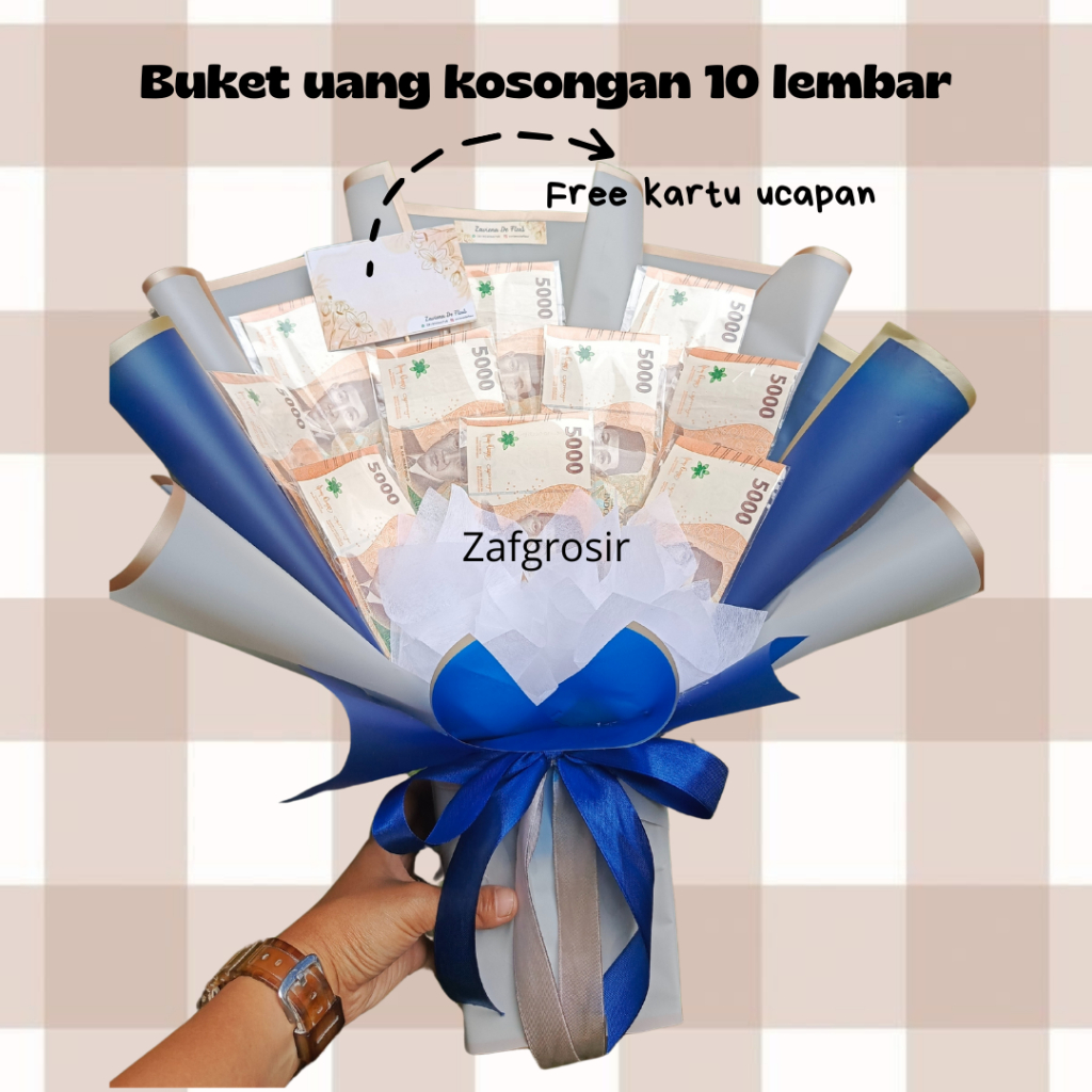 FREE KARTU UCAPAN / BUKET UANG KOSONG ISI 10 LEMBAR / BUKET WISUDA / BUKET ULTAH / BUKET WEDDING