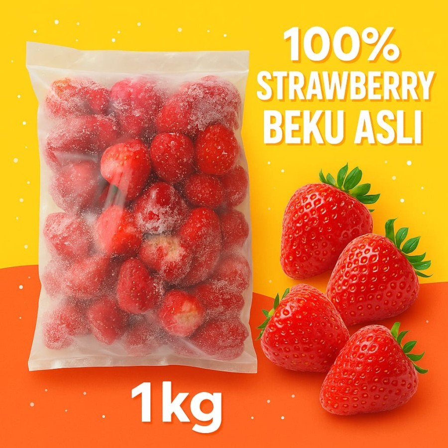 

STRAWBERRY FROZEN 1KG / STRAWBERRY BEKU 1KG GOOD QUALITY