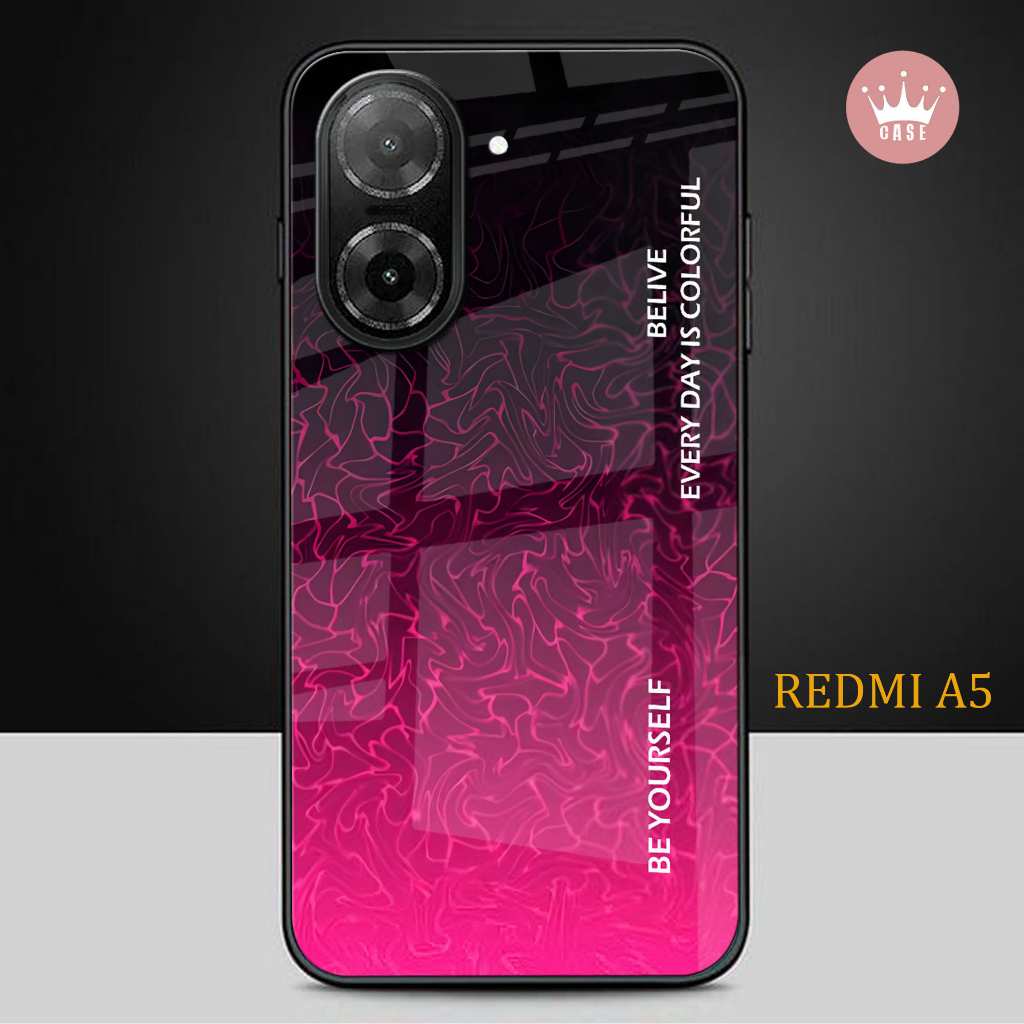 Softcase Kaca XIAOMI REDMI A5 - casing handphone - REDMI A5 [S309]