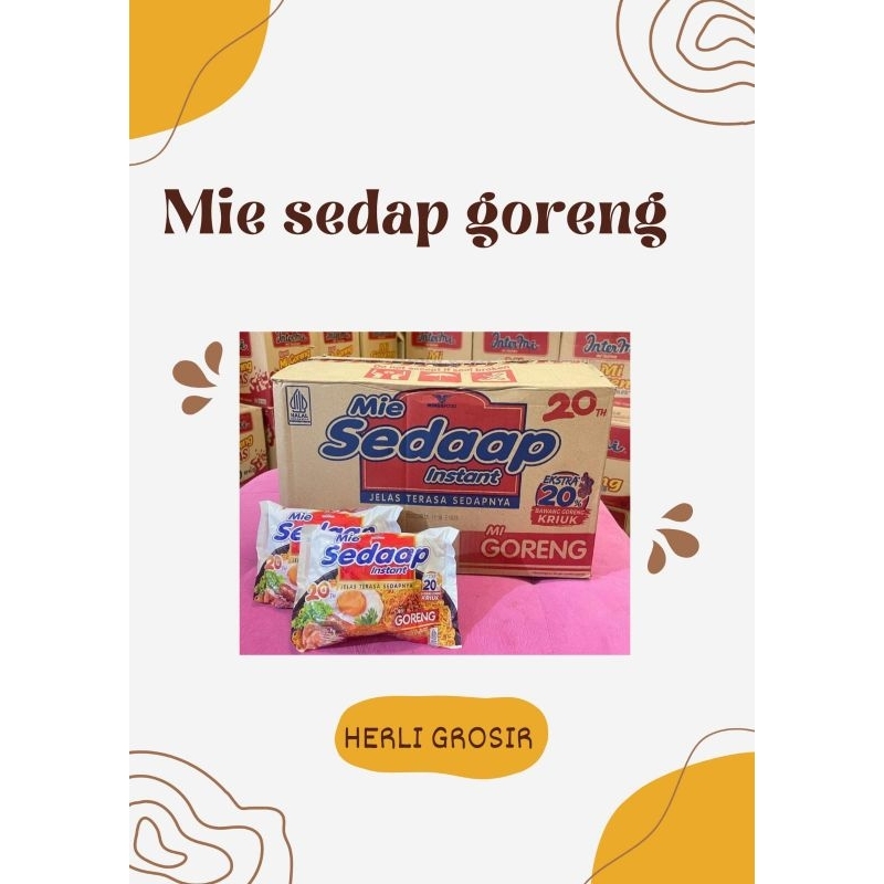 

[ 1 DUS ISI 40 PCS ] MIE SEDAP GORENG