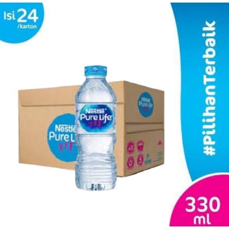 

PURE LIFE NESTLE 330 ml, 600 ml Air Mineral 1 dus isi 24 botol