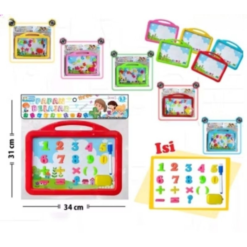 

Mainan Papan tulis Spidol + Magnet Angka