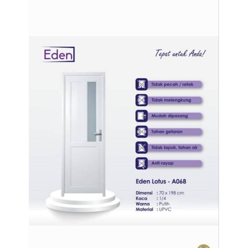 Pintu kamar mandi UPVC /pintu kamarmandi minimalis