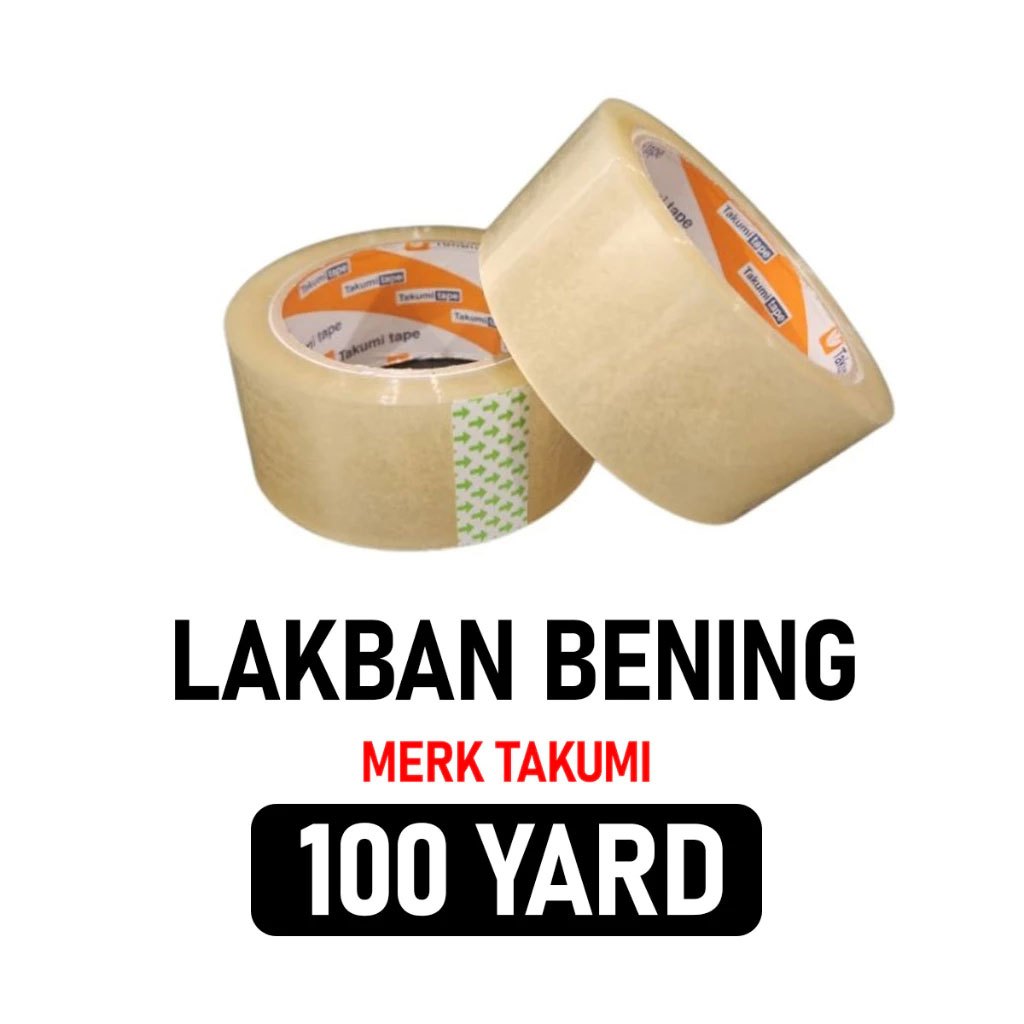 

Lakban Bening Takumi Tape 45mm x 90 yard Kuat Dan Lengket