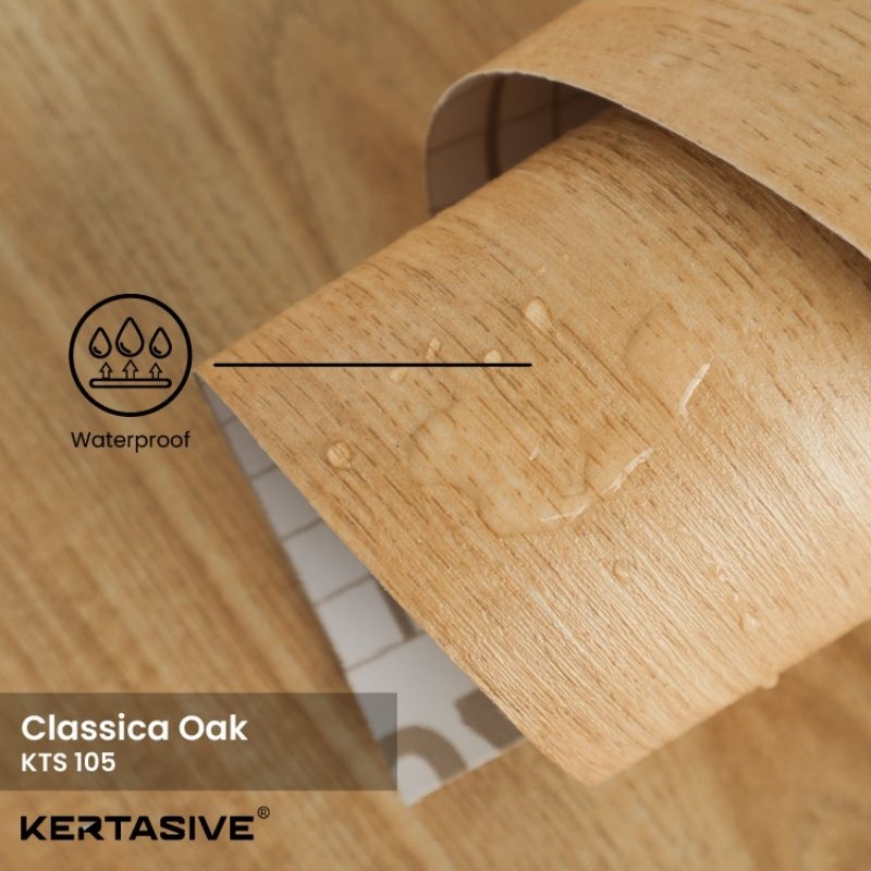 KERTASIVE CLASSICA OAK - PVC INTERIOR FILM KERTASIVE ( L.122cm 50mtr/Roll )