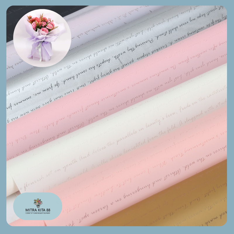 

Flower Wrapping Cellophane Paper Kertas Buket Bunga Wisuda Anniversary Romantis Gift KB118