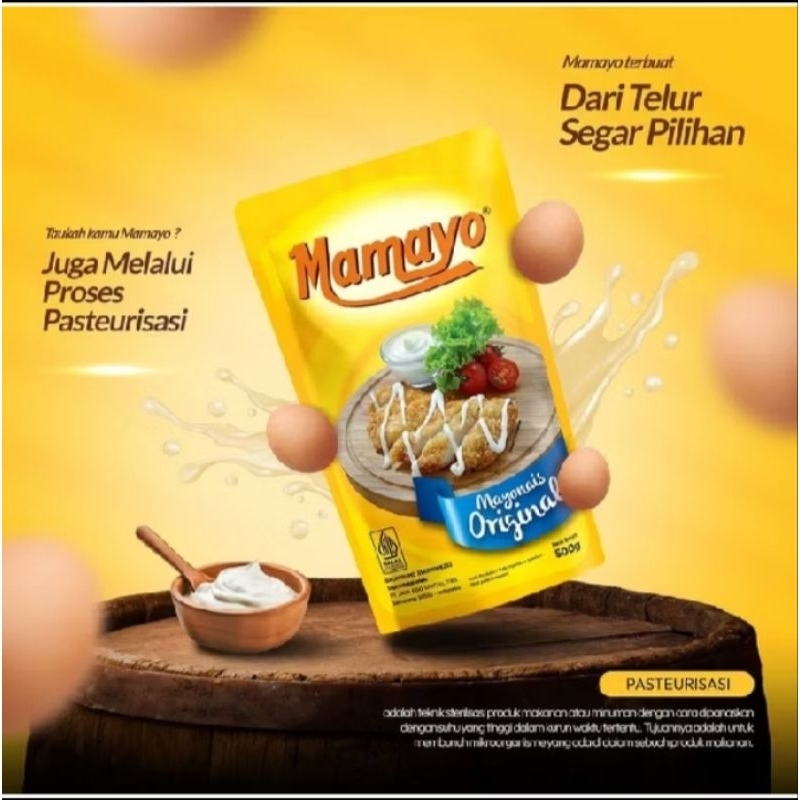 

Mamayo Mayonaise Original 1kg, Mamayo Mayonaise Original 500gr, Mamayo Mayonaise Original 200gr / Mamayo / Mayonaise / Mamayo Mayonaise / Mayonais / Mayonaise Original Mamayo