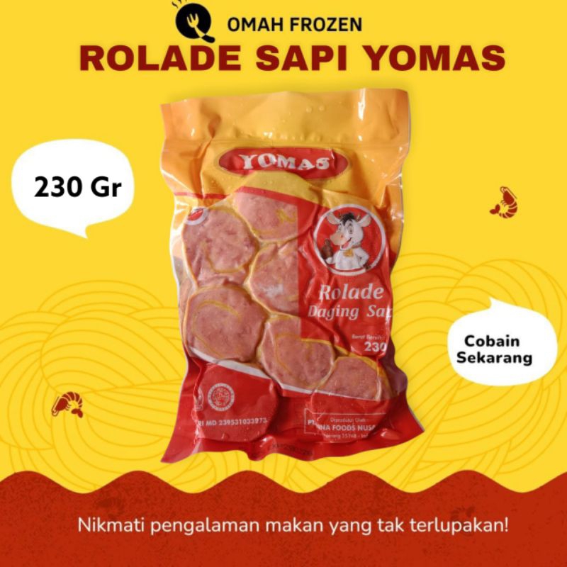 

ROLADE DAGING SAPI 230 gram frozen food makanan olahan