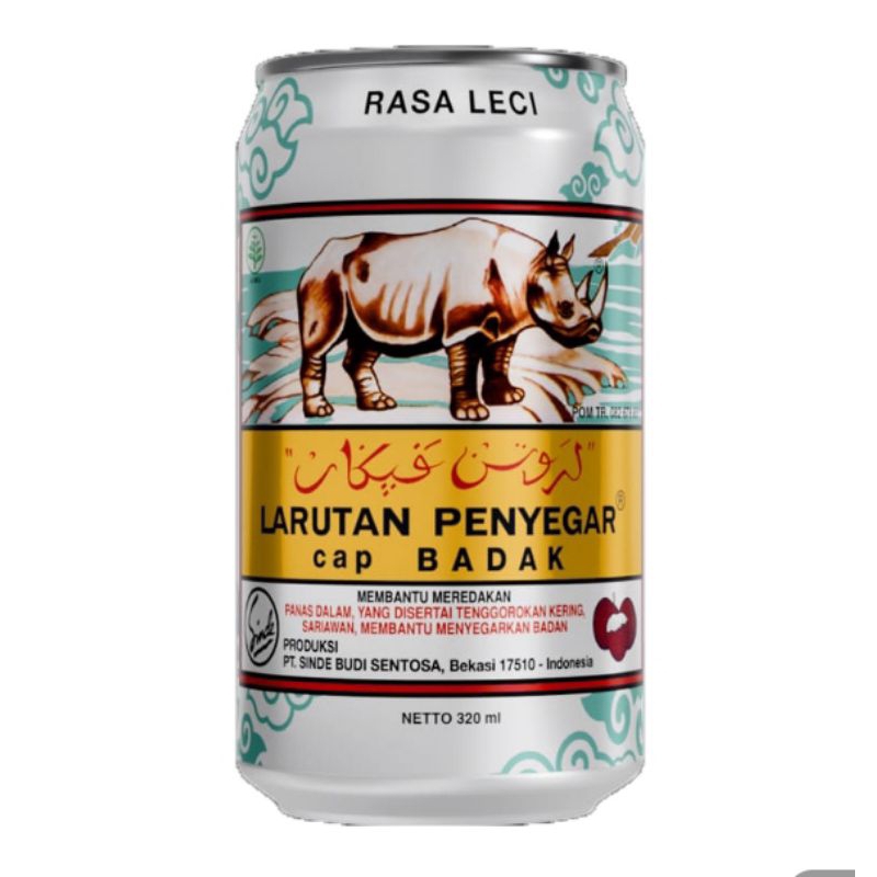 

SINDE Larutan Penyegar Cap BADAK Leci 320 ml