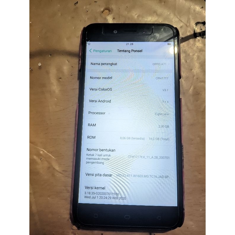 oppo a71 second mulus
