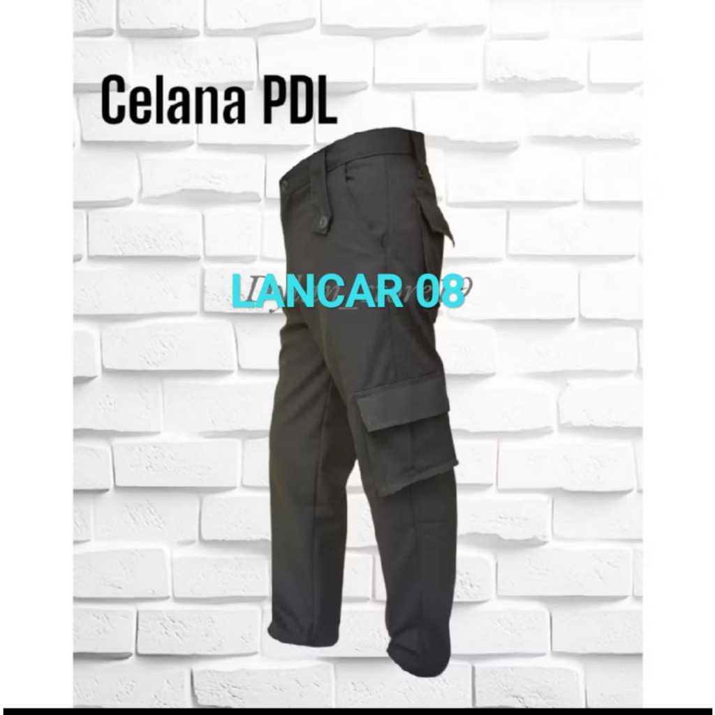 Celana PDL Warna coklat polisi/Celana Lapangan pramuka/Celana PDL