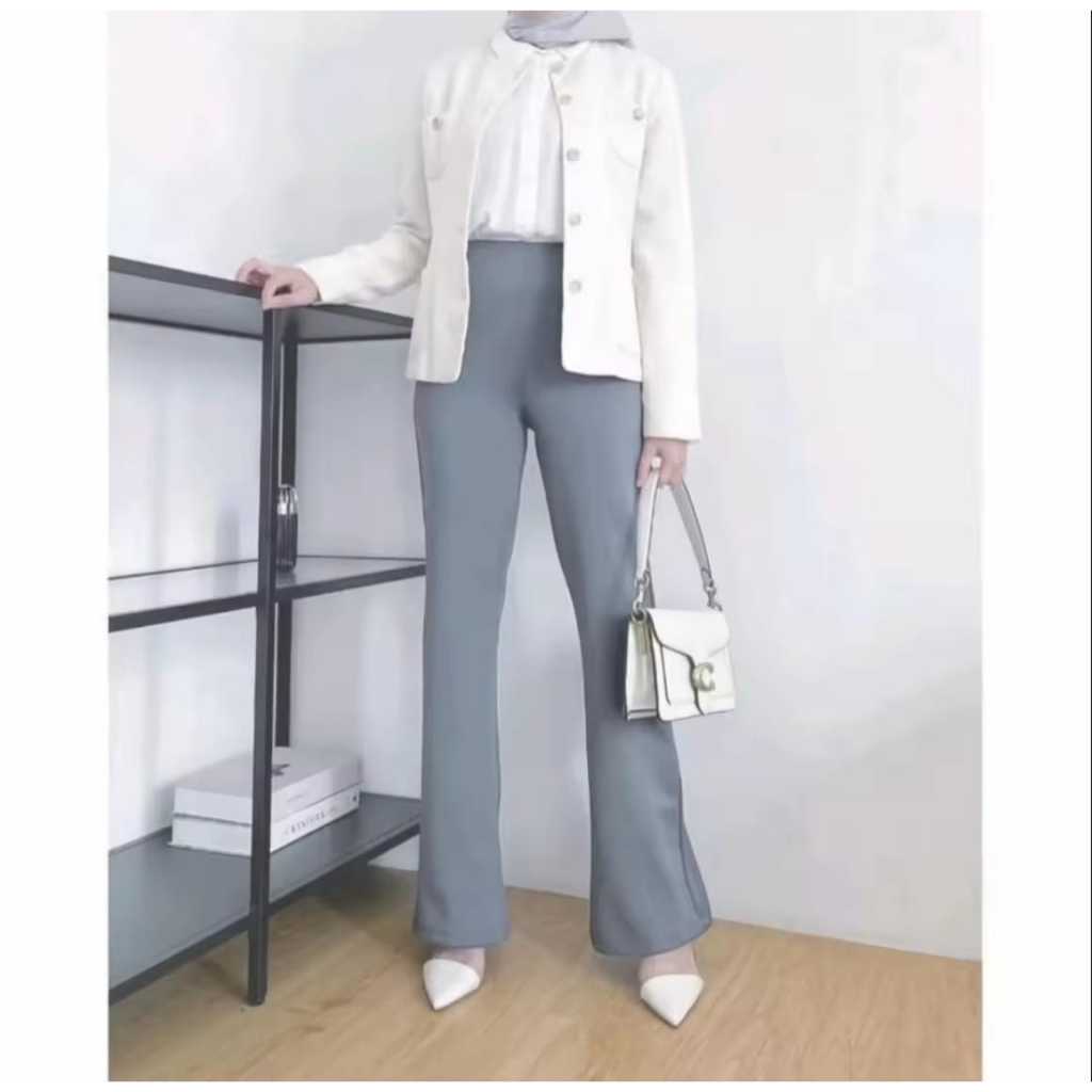 Flare Pants - Highwaist Flare Pants - Highwaist Kulot Cutbray / Celana Cutbray Tinggi 150
