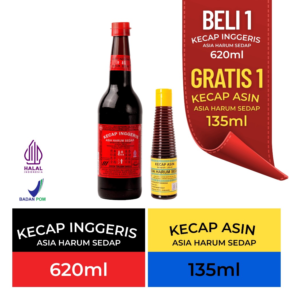 

Kecap Inggris Asia Harum Sedap Buy 1 Get 1 ( 620 ML )