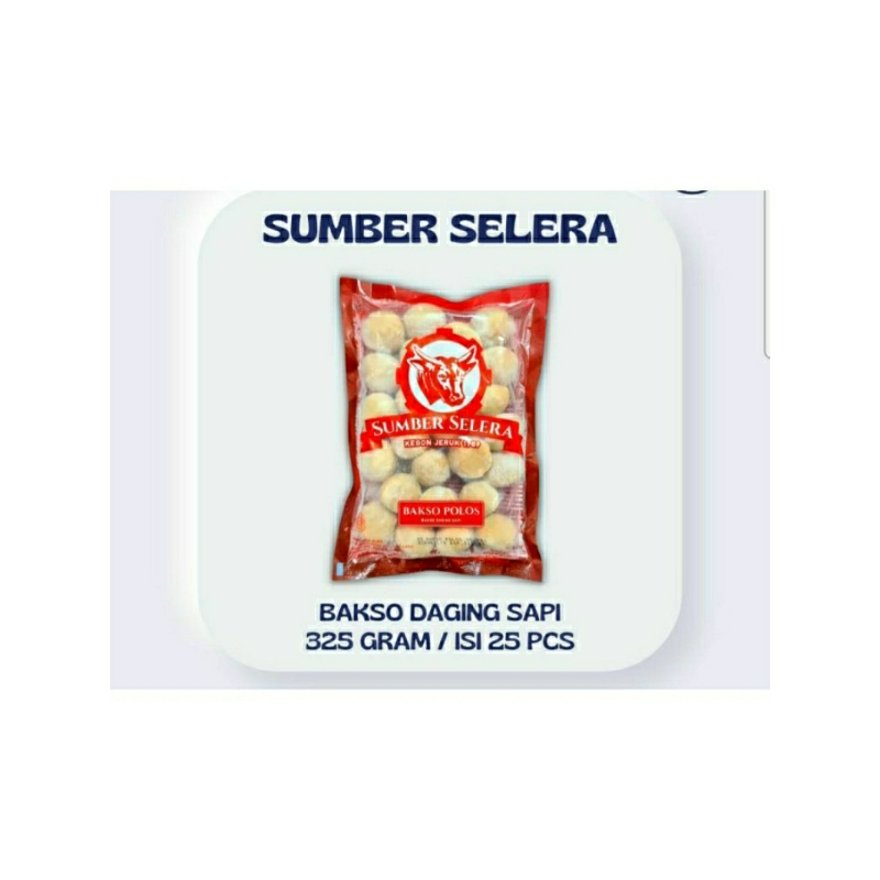 

Sumber Selera Bakso Sapi 325gr (Isi 25 pcs)