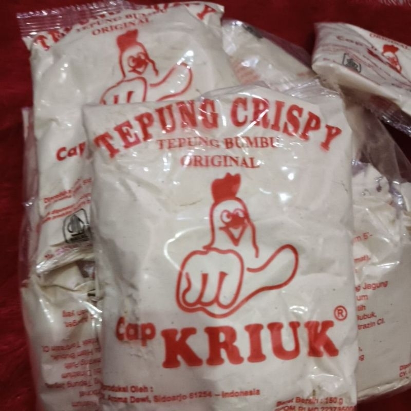 

TEPUNG CRISPY CAP KRIUK 150GR PERBUNGKUS