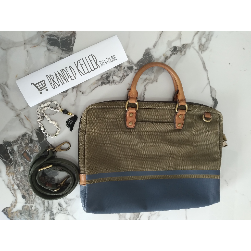 Tas Fossil Keyper  Tas Kerja Tas Laptop 100% Original Preloved