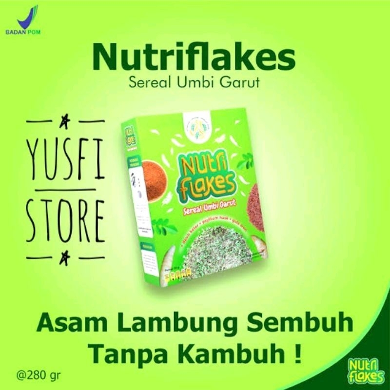 

Nutriflakes 280 gr Sereal Umbi Garut Obat Maag Mag Asam Lambung Herd Melapisi Luka Lambung Mengatasi Masalah Pencernaan
