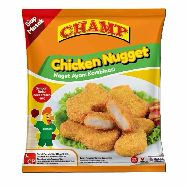 

CHAMP CHICKEN NUGGET 225GRAM